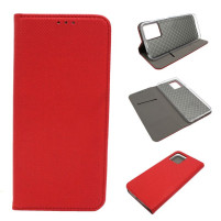 Кожен калъф тефтер и стойка Magnetic FLEXI Book Style за Honor X6a WDY-LX1 червен 